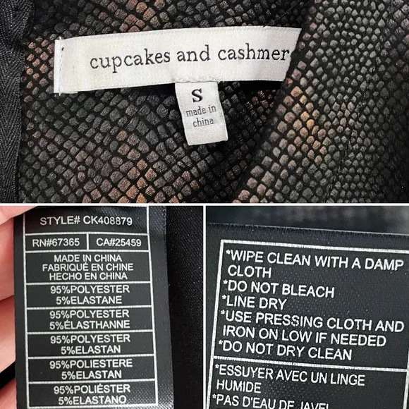 BOGO! Cupcakes and Cashmere Faux Leather Dress Snakeskin Copper Black Small  is available for purchase on au PAY Market - Imported Goods Online Store  Co.Ltd. | au PAY Market - Online Shopping Site